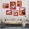 5x7 Picture Frame for Wall Hanging or Tabletop Display, Wall Mounting Horizontally or Vertically,Photo Frame with HD Plexiglass for Photos, Posters & Art Prints,Red,Frame,2 Pack
